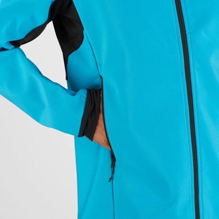 Turquoise Salomon Agile Men's Shell Jackets | PH 06843A